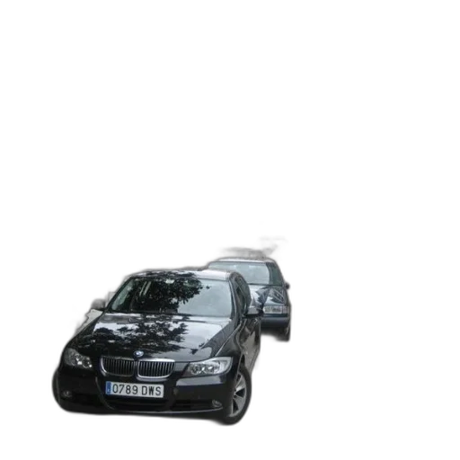 car, 3d render, photorealistic, black, bmw, license, plate, 0789 transparent PNG cut-out