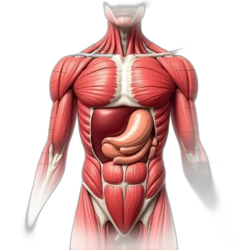 stomach, muscles, labelled, show, their, corresponding, functions transparent PNG cut-out