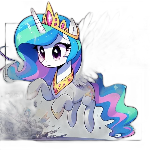 crown, dragon, fantasy art, concept art, vaporwave, anime, outer space, pastel transparent PNG cut-out