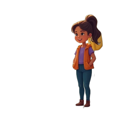jacket, staff, hair, concept art transparent PNG cut-out