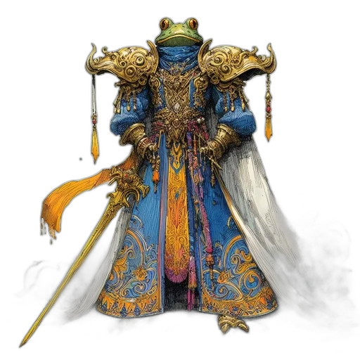 staff, dragon, crown, concept art, fantasy art, photorealistic, blue, golden transparent PNG cut-out