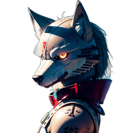 mask, robot, face, staff, concept art, cyberpunk, pixel art, fantasy art transparent PNG cut-out