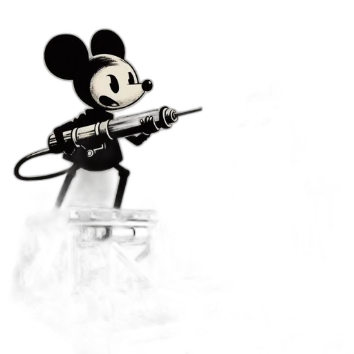 weapon, staff, 3d render, concept art, cartoon, fantasy art, mickey, mouse transparent PNG cut-out