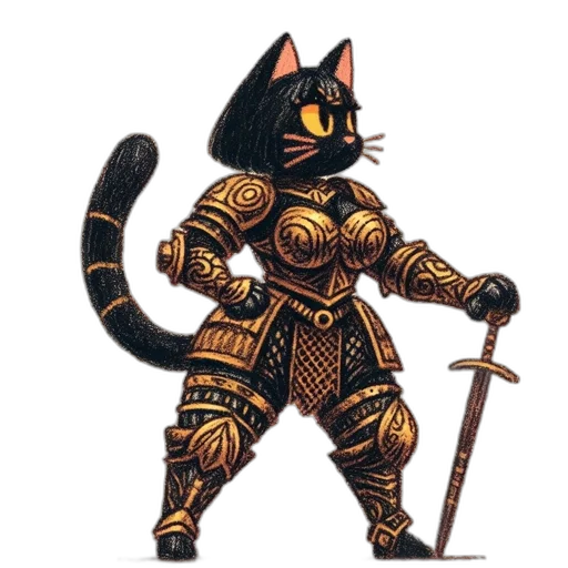 staff, sword, weapon, pixel art, fantasy art, concept art, comic book art, dark transparent PNG cut-out