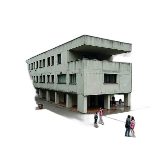 building, furniture, 3d render, concept art, photorealistic, large, multi-story, flat transparent PNG cut-out