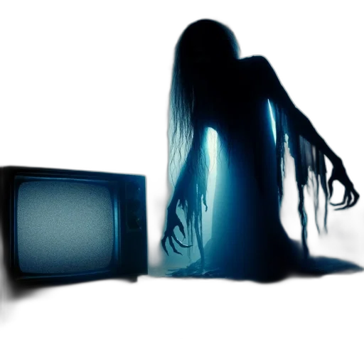 creature, hair, concept art, cyberpunk, vaporwave, 3d render, neon lights, ghostly transparent PNG cut-out