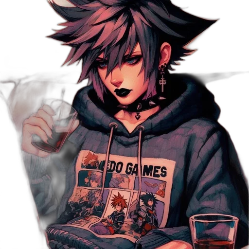 jacket, face, dragon, pixel art, anime, cyberpunk, comic book art, fire transparent PNG cut-out