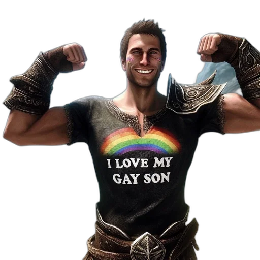 character, video, game, poses, beach, mountainous, backdrop, flexing transparent PNG cut-out