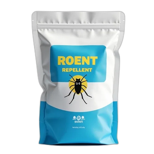 product, image, bag, roent, repellent, blue, white, label transparent PNG cut-out