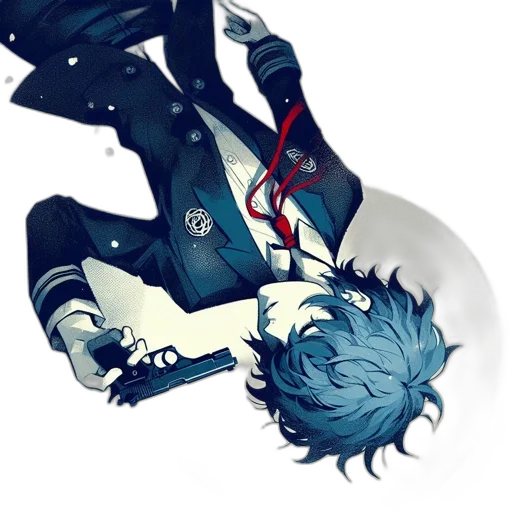 jacket, staff, creature, weapon, pixel art, concept art, anime, comic book art transparent PNG cut-out