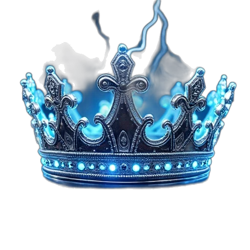 crown, jewelry, hat, staff, 3d render, photorealistic, concept art, fantasy art transparent PNG cut-out