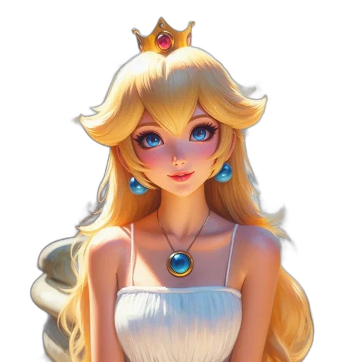 crown, dress, jewelry, staff, fantasy art, concept art, pixel art, 3d render transparent PNG cut-out
