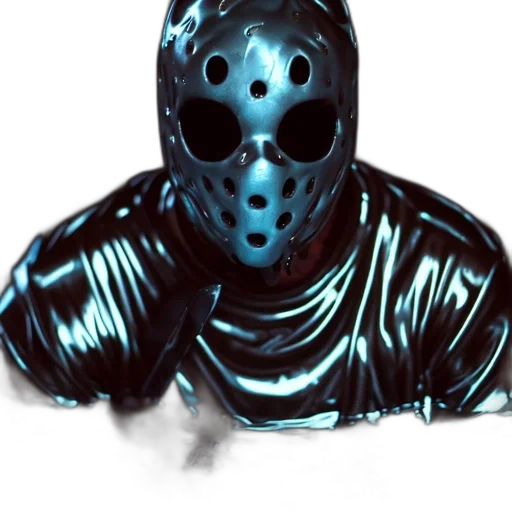 mask, robot, creature, face, concept art, 3d render, comic book art, watercolor transparent PNG cut-out