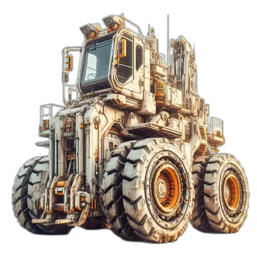 robot, car, weapon, animal, concept art, 3d render, fantasy art, pixel art transparent PNG cut-out