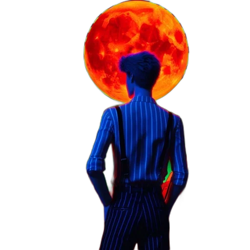 jacket, dress, staff, umbrella, concept art, watercolor, outer space, fire transparent PNG cut-out