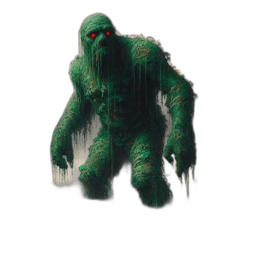 creature, animal, mask, concept art, pixel art, comic book art, 3d render, green transparent PNG cut-out