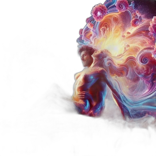 hair, creature, face, concept art, fantasy art, comic book art, photorealistic, outer space transparent PNG cut-out