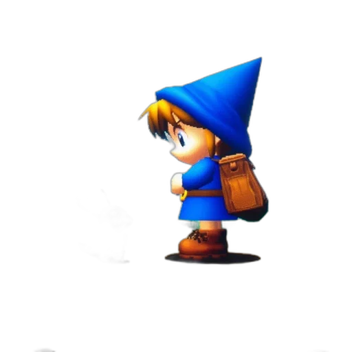hat, staff, weapon, creature, concept art, 3d render, pixel art, fantasy art transparent PNG cut-out