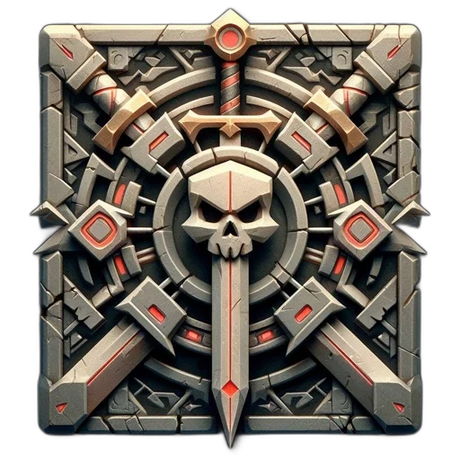 weapon, sword, jewelry, staff, concept art, 3d render, fantasy art, centralized transparent PNG cut-out