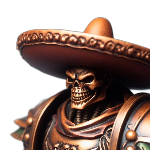hat, jewelry, weapon, mask, 3d render, photorealistic, concept art, imposing transparent PNG cut-out