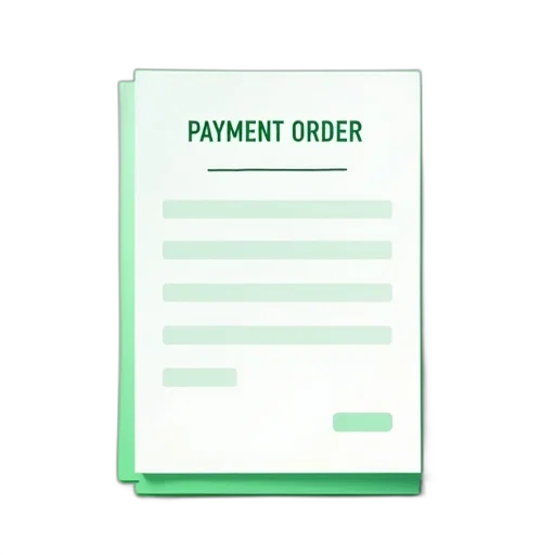 staff, green, white, document, text, payment, order, bold transparent PNG cut-out