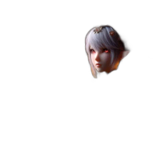 face, mask, robot, creature, concept art, 3d render, photorealistic, anime transparent PNG cut-out