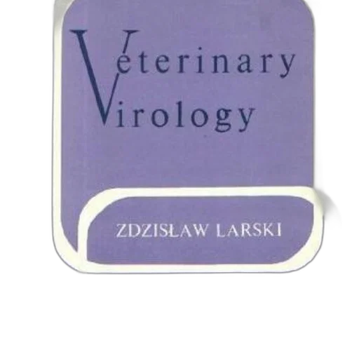 cover, veterinary, virology, zdzisław, larski, featuring, purple, background transparent PNG cut-out