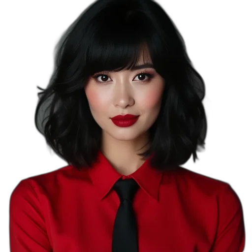 face, staff, hair, jacket, photorealistic, cartoon, oil painting, anime transparent PNG cut-out