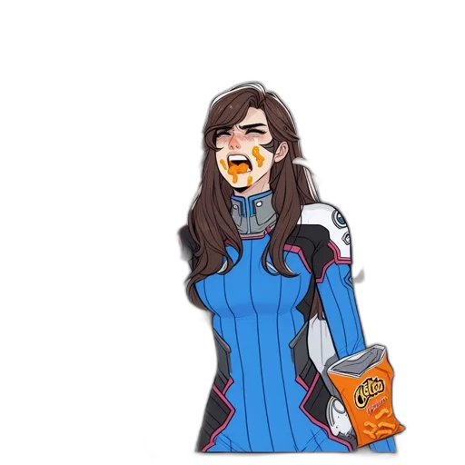 jacket, face, food, mask, anime, cartoon, concept art, pixel art transparent PNG cut-out