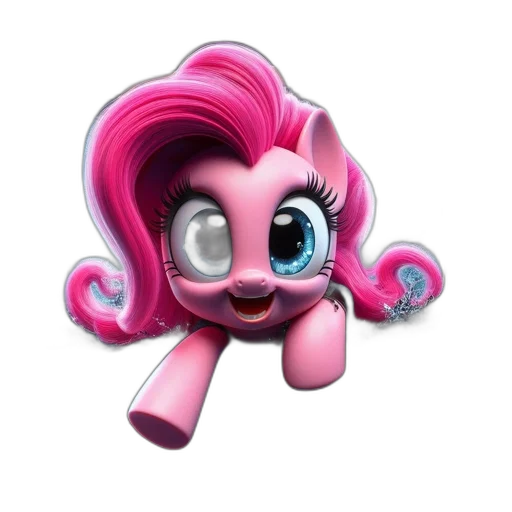staff, hair, creature, animal, 3d render, cartoon, concept art, pixel art transparent PNG cut-out