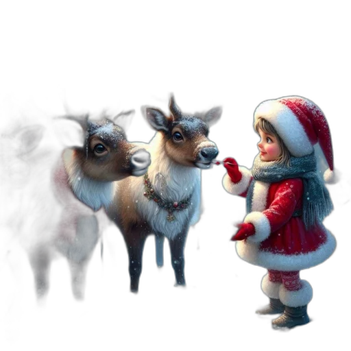 animal, concept art, 3d render, fantasy art, photorealistic, snow, forest, fog transparent PNG cut-out