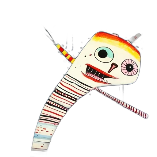 robot, staff, mask, weapon, concept art, cartoon, 3d render, whimsical transparent PNG cut-out