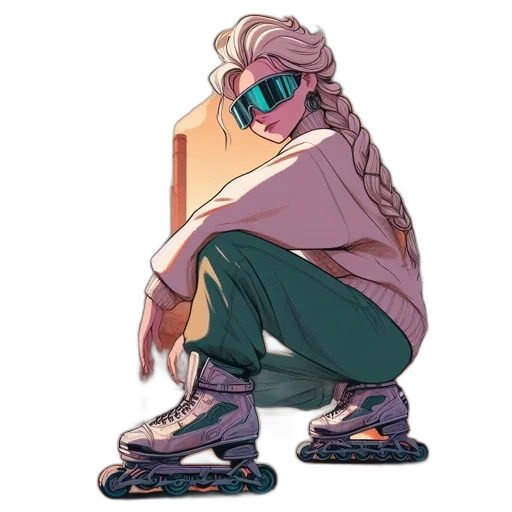 jacket, robot, creature, mask, vaporwave, cyberpunk, concept art, pixel art transparent PNG cut-out