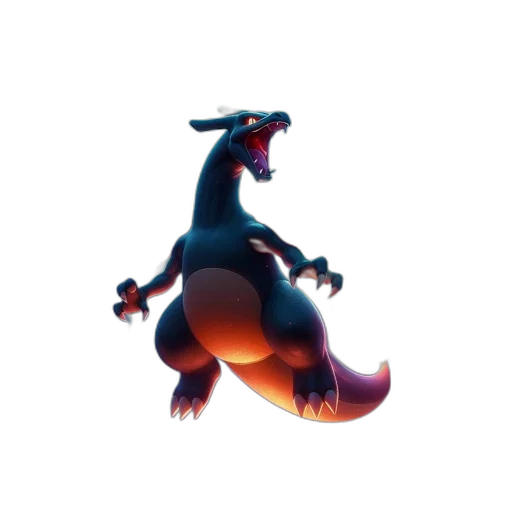 dragon, creature, animal, weapon, concept art, 3d render, pixel art, fantasy art transparent PNG cut-out