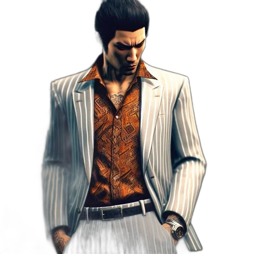 jacket, weapon, concept art, photorealistic, comic book art, 3d render, golden, man transparent PNG cut-out