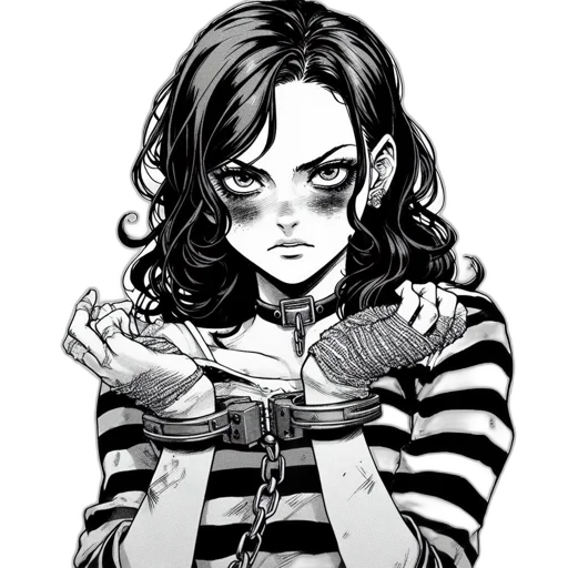 face, mask, dress, weapon, comic book art, concept art, cartoon, fantasy art transparent PNG cut-out