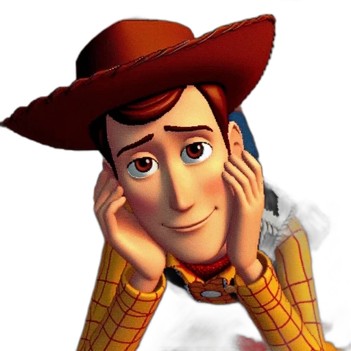 face, hat, robot, crown, 3d render, photorealistic, cartoon, woody transparent PNG cut-out