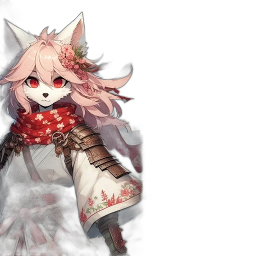 mask, staff, weapon, concept art, fantasy art, anime, pixel art, red transparent PNG cut-out