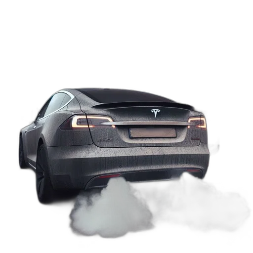 car, robot, dragon, concept art, photorealistic, 3d render, tesla, smokes transparent PNG cut-out