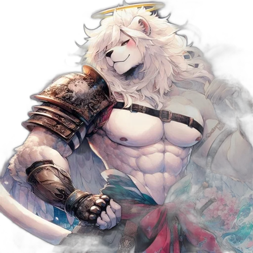 dragon, sword, animal, fantasy art, concept art, watercolor, anime, armored transparent PNG cut-out