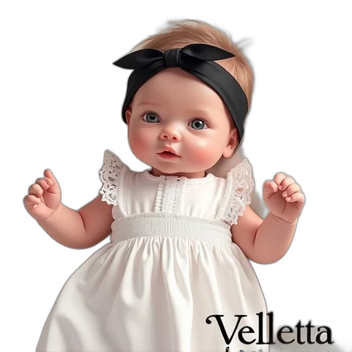 dress, photorealistic, 3d render, digital, illustration, baby, doll, wearing transparent PNG cut-out