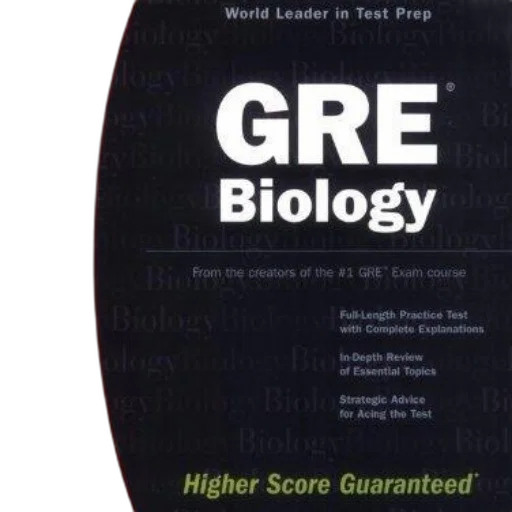 book, cover, gre, biology, chase, featuring, red, black transparent PNG cut-out
