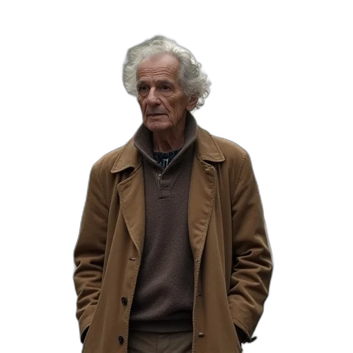 jacket, hair, face, staff, concept art, earth tones, bill, cunningham transparent PNG cut-out