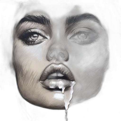 face, mask, crown, photorealistic, pencil sketch, concept art, watercolor, monochrome transparent PNG cut-out