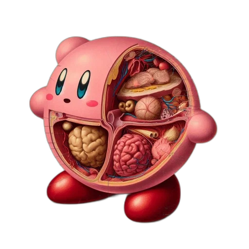 food, animal, robot, creature, concept art, 3d render, pixel art, illustrated transparent PNG cut-out