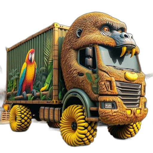animal, car, robot, concept art, 3d render, photorealistic, fantasy art, artistic transparent PNG cut-out