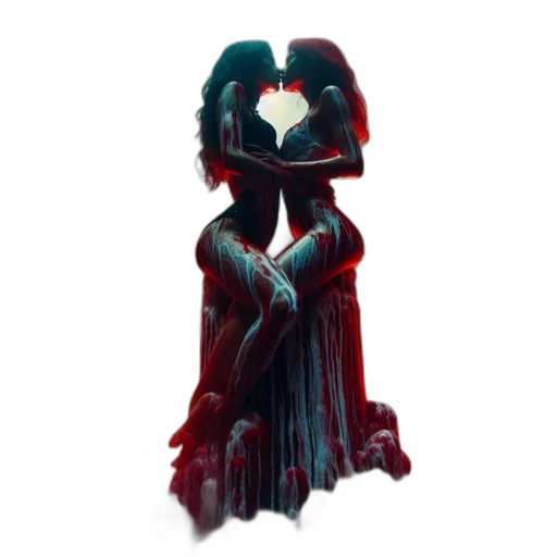 dress, mask, staff, concept art, pixel art, fantasy art, 3d render, dark transparent PNG cut-out