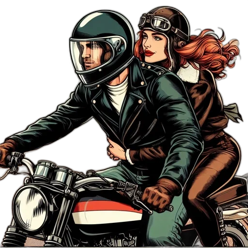 jacket, comic book art, concept art, cartoon, photorealistic, city street, earth tones, two transparent PNG cut-out
