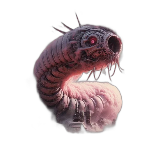 creature, animal, dragon, robot, concept art, 3d render, fantasy art, watercolor transparent PNG cut-out