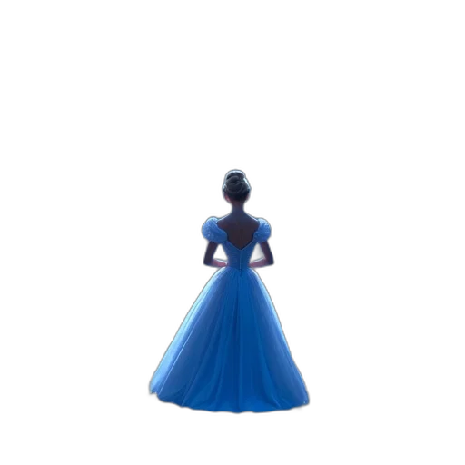 dress, crown, jewelry, staff transparent PNG cut-out
